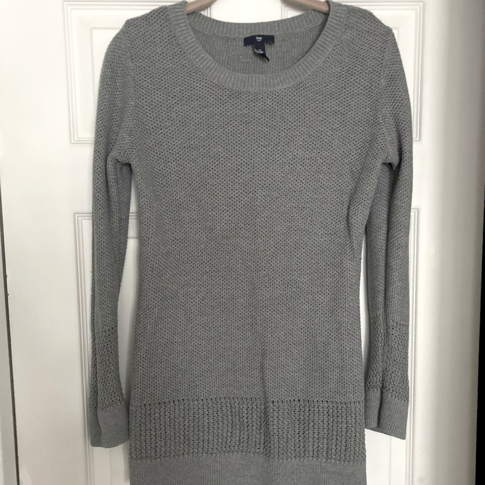 Long knit sweater